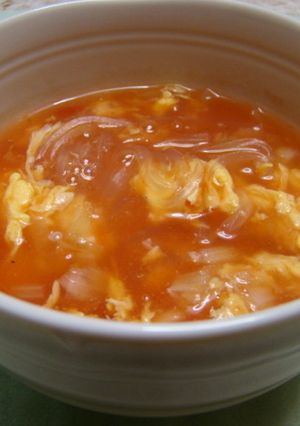 卵とトマトのスープ-レシピのメイン写真