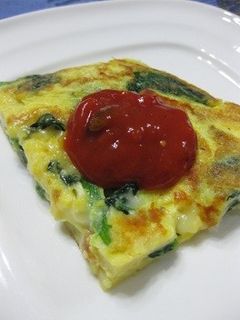 ほうれん草とチーズのオムレツ-レシピのメイン写真