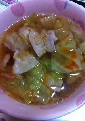 きゃべつと豚肉のポン酢スープ-レシピのメイン写真