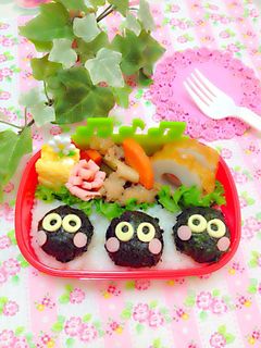 *キャラ弁*まっくろくろすけ*-レシピのメイン写真