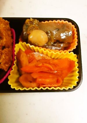 お弁当に♪人参と魚ニソの焼肉風♪-レシピのメイン写真