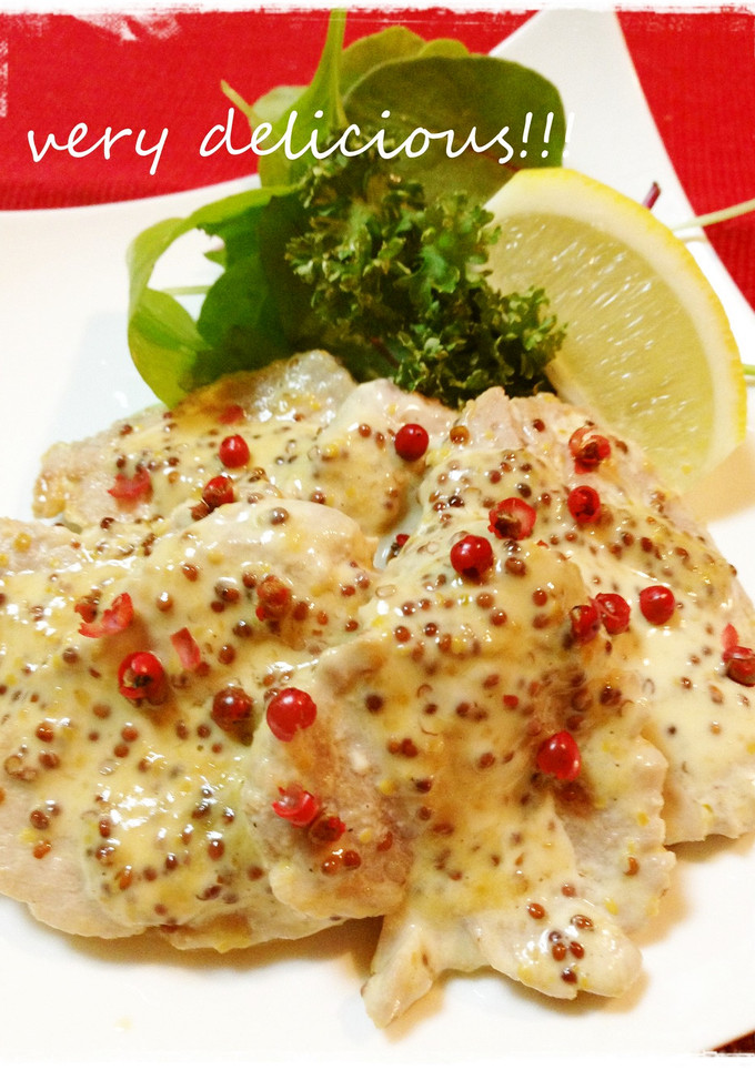 ✿豚ヒレ肉の粒マスタード焼き✿-レシピのメイン写真