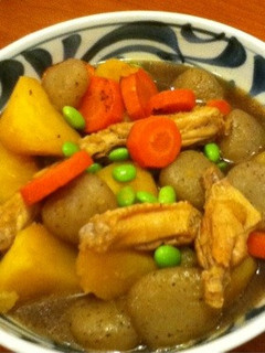 鶏手羽とこんにゃく、野菜の煮物-レシピのメイン写真