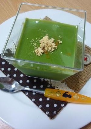 豆乳抹茶プリン-レシピのメイン写真