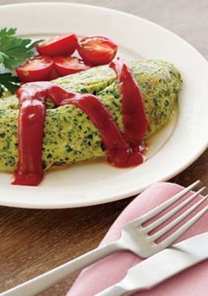 ワンランクアップな朝食！ふわふわオムレツ-レシピのメイン写真