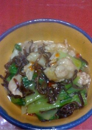 青梗菜と豚肉のさっと煮-レシピのメイン写真