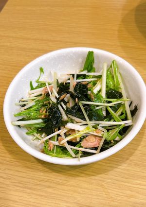 水菜とわかめのツナ和え-レシピのメイン写真