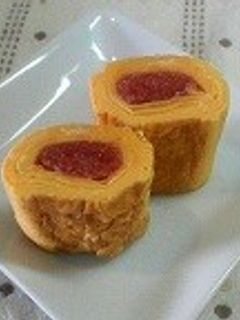 たらこを巻いた玉子焼き-レシピのメイン写真
