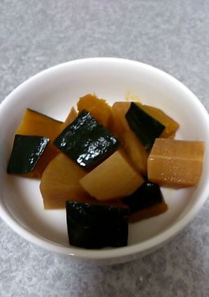 かぼちゃと大根のなんちゃって煮-レシピのメイン写真