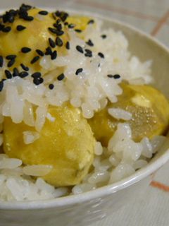 秋の味覚♫簡単くりごはん♡-レシピのメイン写真