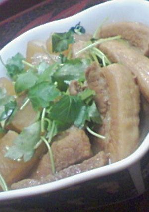 さっぱりコッテリ☆豚と大根の甘酢醤油煮-レシピのメイン写真