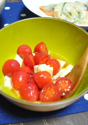 すだちドレのミニトマトとチーズのマリネ-レシピのメイン写真