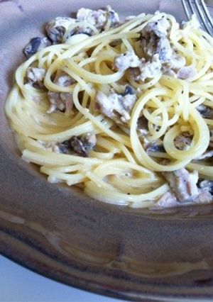 10分！ツナのクリームパスタ☆一人ご飯-レシピのメイン写真
