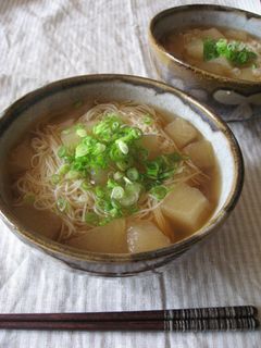 冬瓜のにゅうめん(温かいそうめん)-レシピのメイン写真