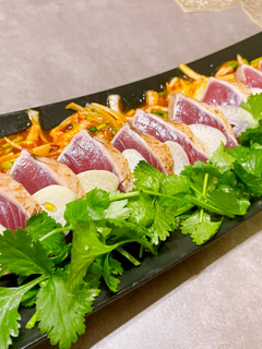 カツオのアジアンパクチーたたき-レシピのメイン写真