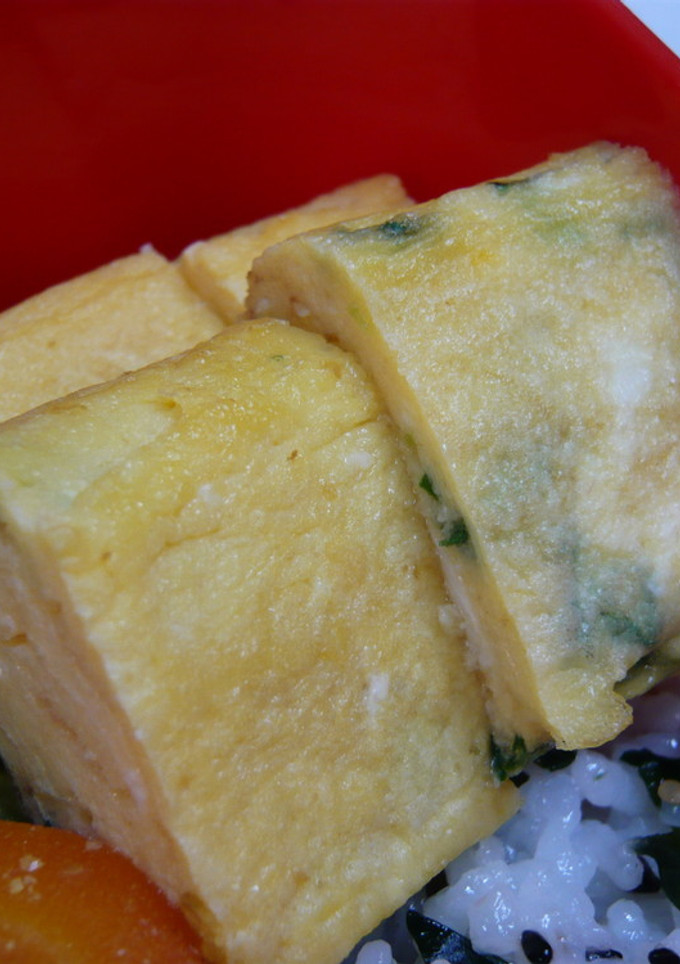 やさしいお味♪だし巻風ねぎたまご焼き-レシピのメイン写真