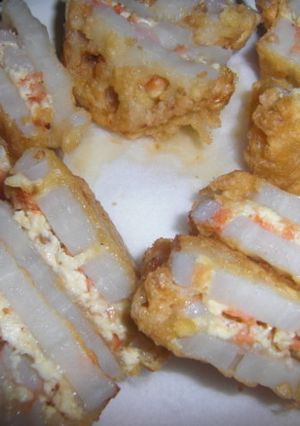 レンコンの海鮮はさみ揚げ-レシピのメイン写真