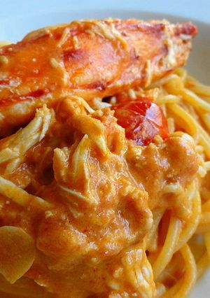 タラバ蟹で・うふふ♪のトマトパスタ★-レシピのメイン写真