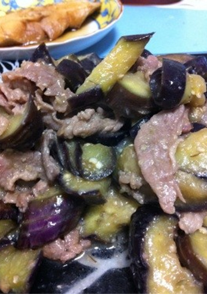 ナスと豚肉のみそ炒め-レシピのメイン写真