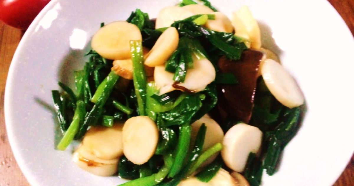 簡単☆レンチンで♪エリンギ韮ポン酢和え by そのこッッ