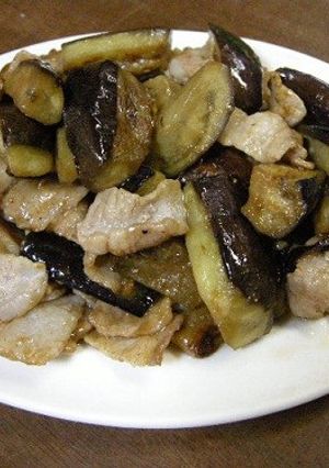 なすと豚バラ肉のゴマソース炒め♬ウマイ！-レシピのメイン写真