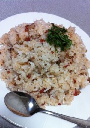 明太子とカリカリ梅のチャーハン☆-レシピのメイン写真