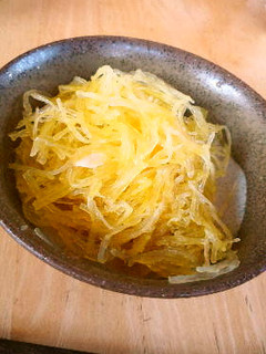 そうめんかぼちゃのポン酢かけ-レシピのメイン写真