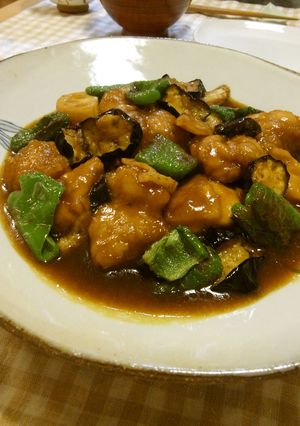 揚げ鶏と野菜のさっぱり南蛮酢煮-レシピのメイン写真