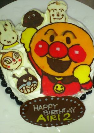 ☆２歳　アンパンマンのケーキ☆-レシピのメイン写真