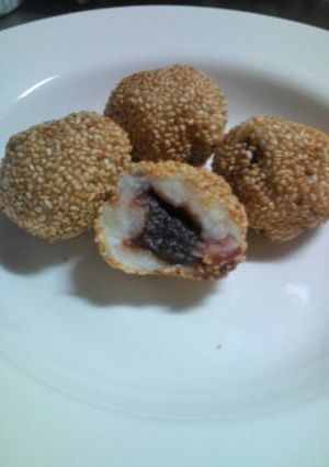 簡単・安い うどんゴマ団子-レシピのメイン写真