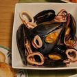 レンジで簡単! ムール貝とイカのマリネ
