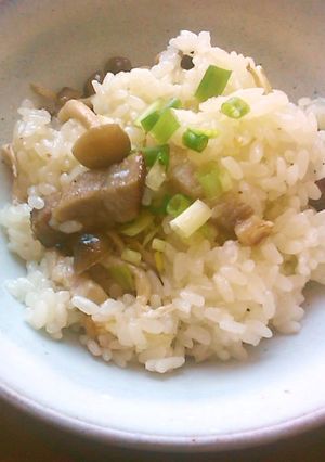 ベーコンとしめじのおこわ-レシピのメイン写真