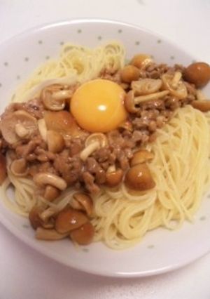 納豆となめこのパスタ-レシピのメイン写真