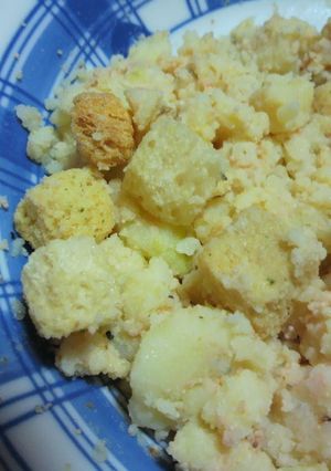 ポテサラアレンジ！クルトン胡麻ドレ入り-レシピのメイン写真