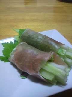 セロリの生ハム巻き-レシピのメイン写真