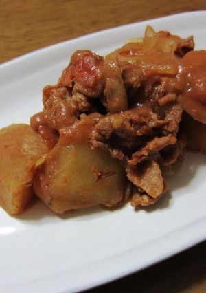 レンジでトマト肉じゃが-レシピのメイン写真