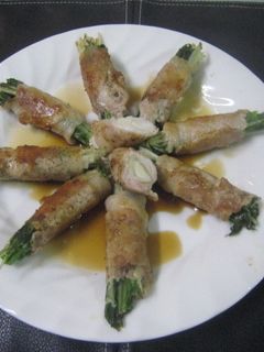 水菜の豚肉巻き-レシピのメイン写真