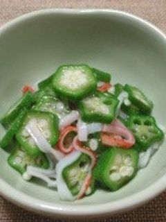 オクラとカニカマの昆布茶和え-レシピのメイン写真