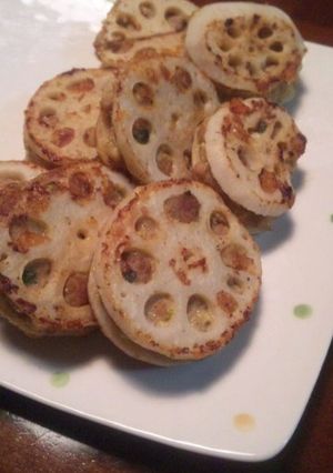 レンコンのはさみ焼き-レシピのメイン写真