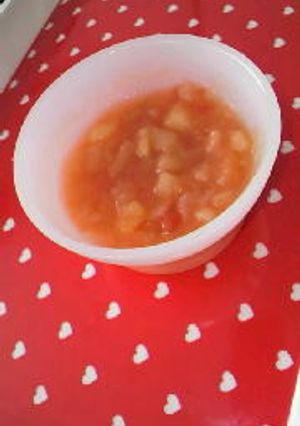 離乳食＊中期　お麩入りミネストローネ-レシピのメイン写真