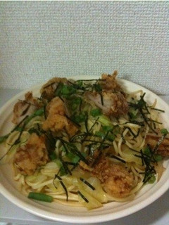 さっぱり唐揚げパスタ-レシピのメイン写真