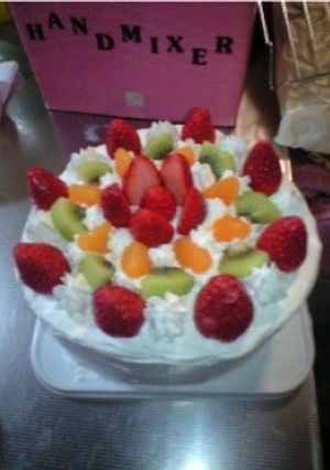 簡単にお誕生日ケーキ-レシピのメイン写真