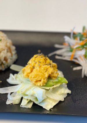 ふわふわ卵とキャベツのガリバター炒め！-レシピのメイン写真