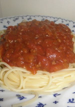 ミートソーススパゲッティ-レシピのメイン写真