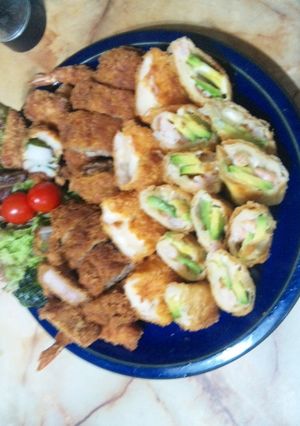 アボカドとチーズのエビ春巻-レシピのメイン写真