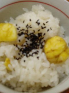 ヘルシー!おいしい栗おこわ-レシピのメイン写真