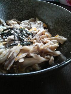 大好きな舞茸だけの☆卵とじ丼-レシピのメイン写真