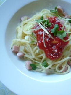 トマトと野菜のタルタルソースで簡単パスタ-レシピのメイン写真