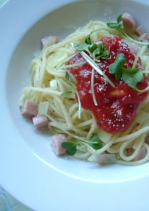 トマトと野菜のタルタルソースで簡単パスタ-レシピのメイン写真