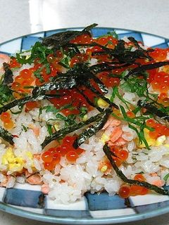 鮭いくらの親子ちらし寿司-レシピのメイン写真